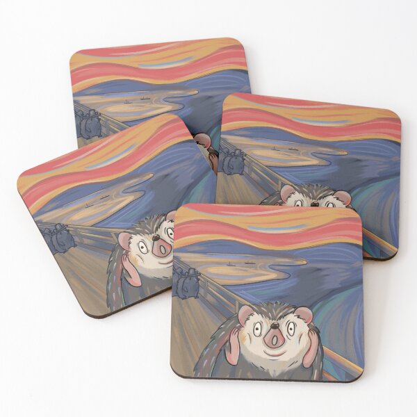 Item preview, The Scream Hedgehog Edvard Munch designed and sold by Pameloo.