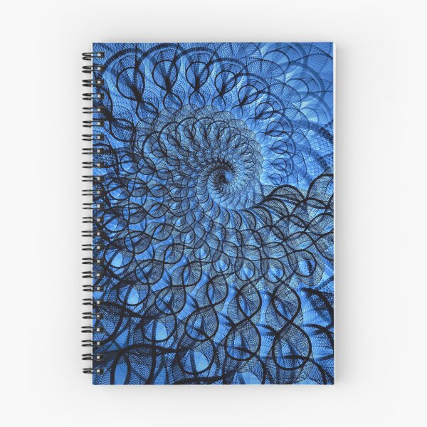Item preview, Nautilus digitalizado, tela de encaje, encaje azul designed and sold by SEEMUELLER.