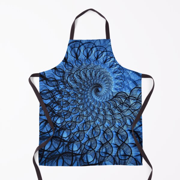 Item preview, Nautilus digitized, lace fabric, blue lace designed and sold by SEEMUELLER.