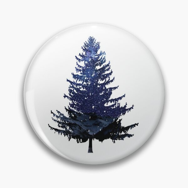 Item preview, Pine tree (starry night backdrop) designed and sold by erikvanrent.
