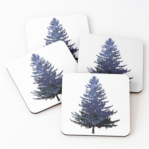 Item preview, Pine tree (starry night backdrop) designed and sold by erikvanrent.