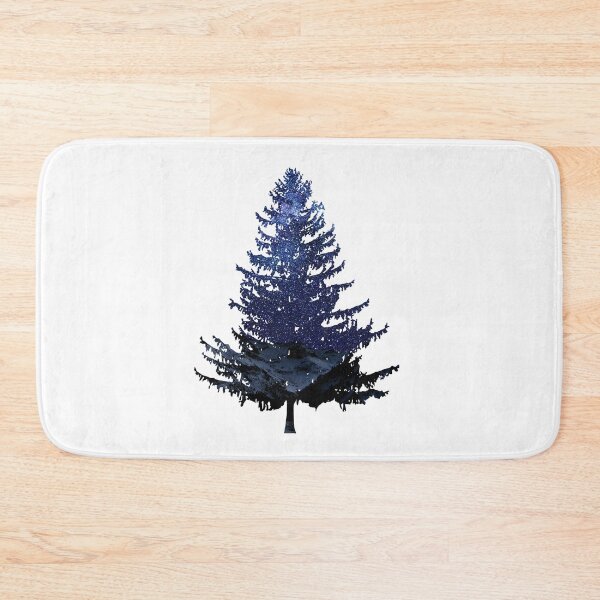 Item preview, Pine tree (starry night backdrop) designed and sold by erikvanrent.