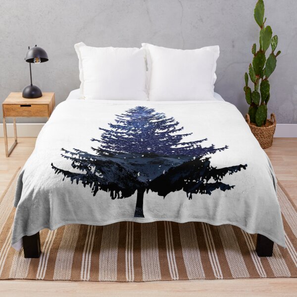 Item preview, Pine tree (starry night backdrop) designed and sold by erikvanrent.