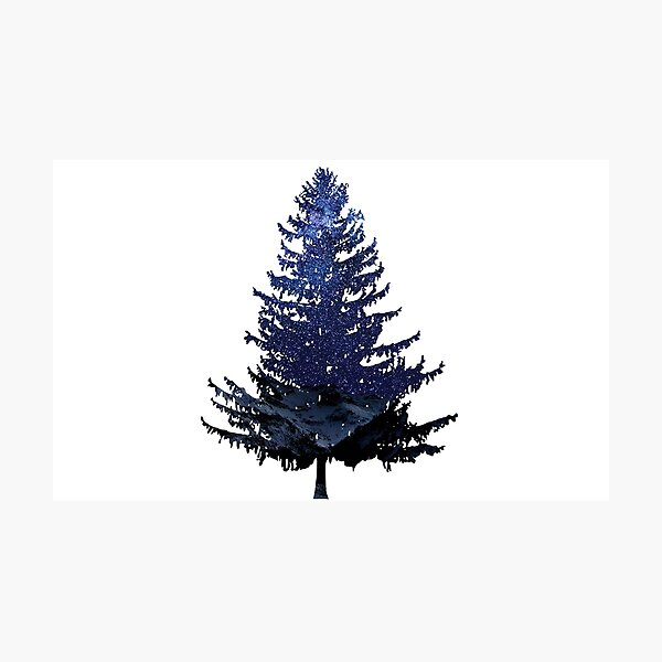 Item preview, Pine tree (starry night backdrop) designed and sold by erikvanrent.