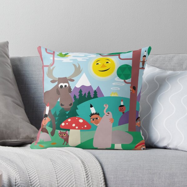 Hide and Seek Throw Pillow
