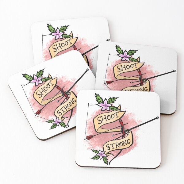 Item preview, Shoot Strong Archery Traditional Tattoo Flash designed and sold by LazyBlackCatArt.