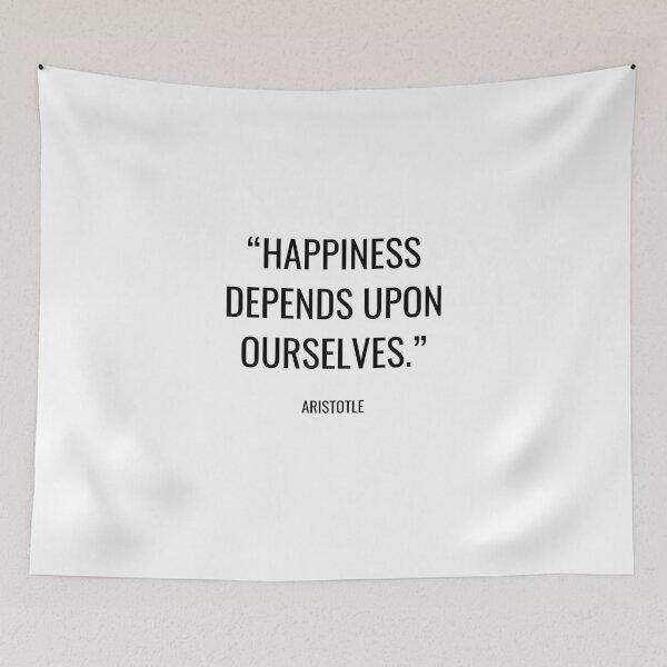 Item preview, Aristotle - Happiness depends upon ourselves. designed and sold by SocraticQuotes.