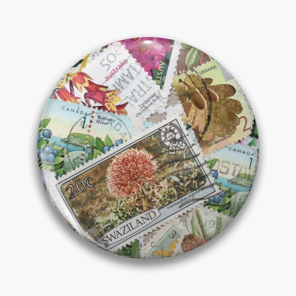 Item preview, Retro postage stamps with flowers designed and sold by Salomėja Misė.