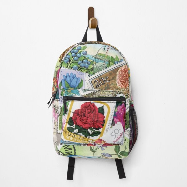Item preview, Retro postage stamps with flowers designed and sold by Salomėja Misė.