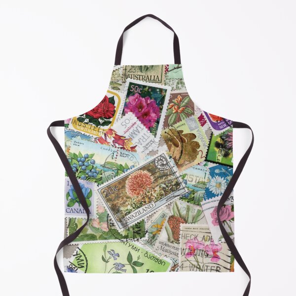Item preview, Retro postage stamps with flowers designed and sold by Salomėja Misė.