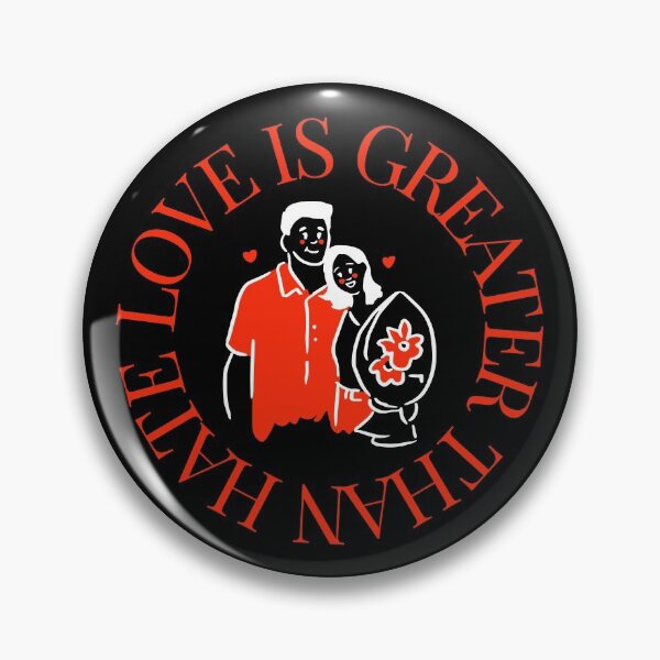 Item preview, LOVE IS GREATER THAN HATE Design designed and sold by LevelUpMerch.