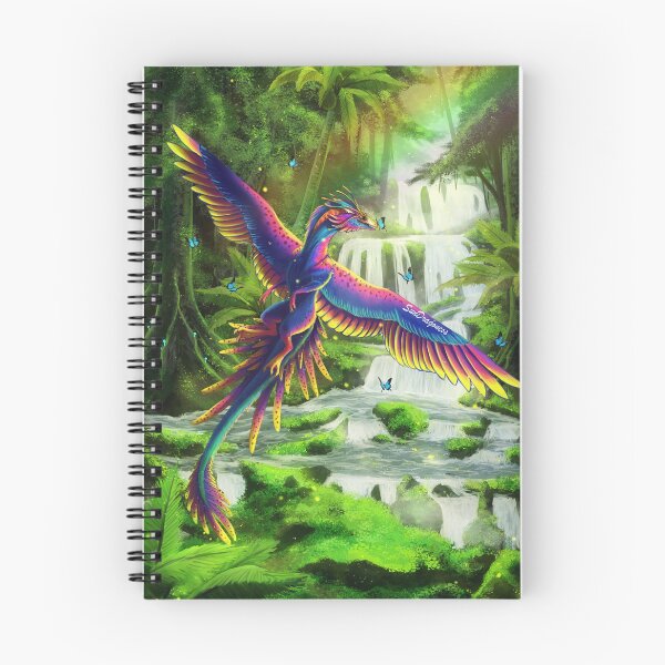 Item preview, Amazonian Dragon - Notebook designed and sold by SunDragoness.