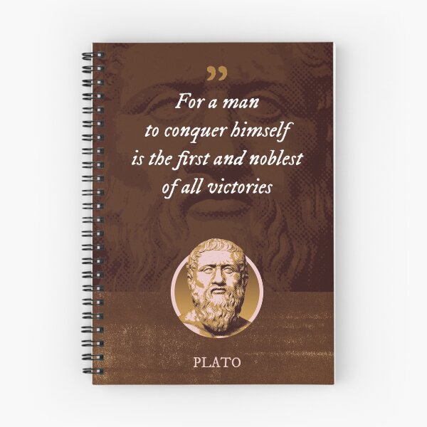 Item preview, Plato - For a man to conquer himself is the first and noblest of all victories designed and sold by Syahrasi.