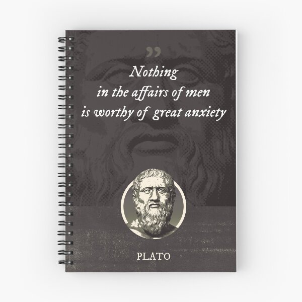 Item preview, Plato - Nothing in the affairs of men is worthy of great anxiety designed and sold by Syahrasi.