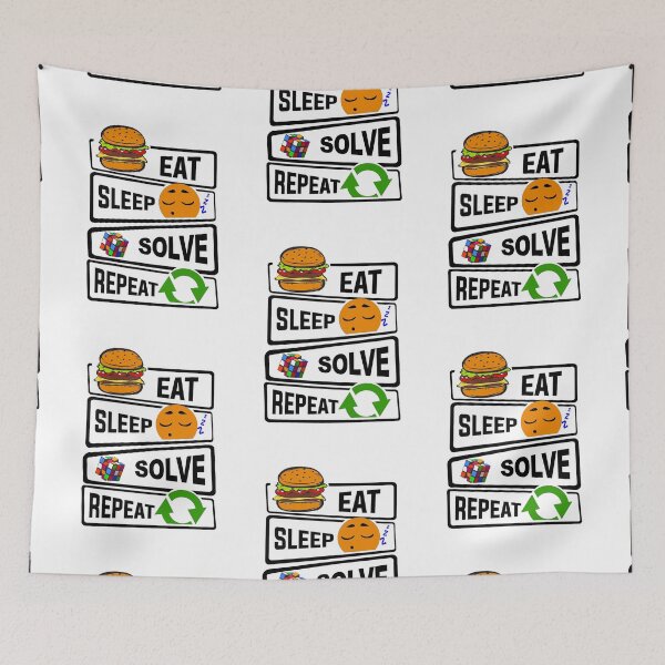 Item preview, Eat Sleep Solve Repeat Funny illustration Solve Gift  designed and sold by KO-Design.