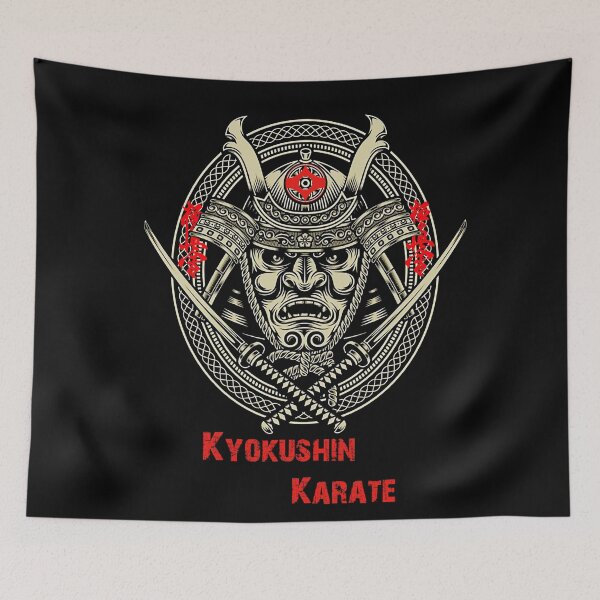 Item preview, Kyokushin Karate Samurai Devil Spirit - Martial Arts Design designed and sold by Zanshin-Art.