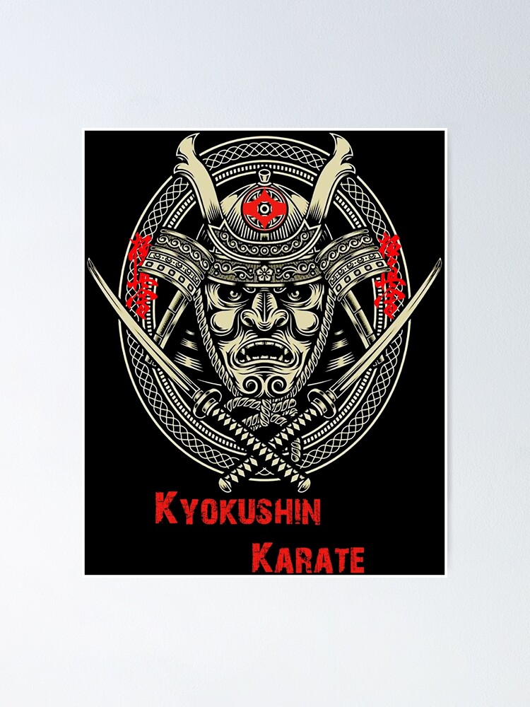"Kyokushin Karate Samurai Devil Spirit Martial Arts Design" Poster