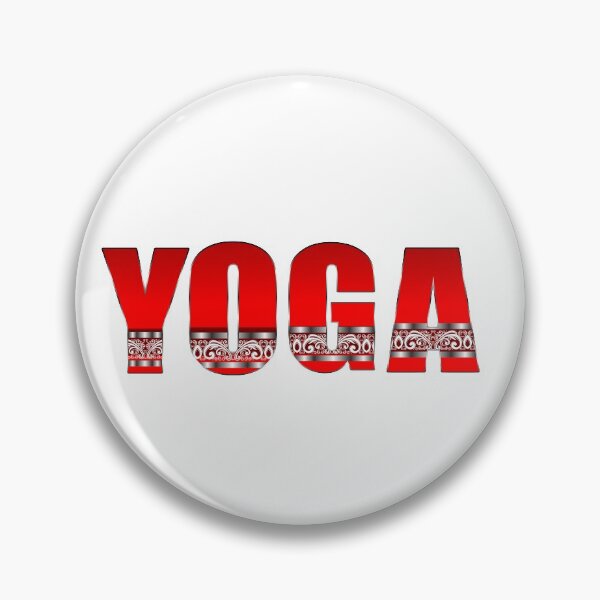 Item preview, Beautiful Artistic Red Yoga Text  designed and sold by deepakrode7.
