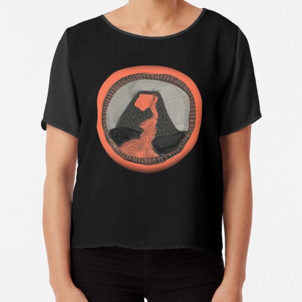 Lava Patrol Patch Chiffon Top