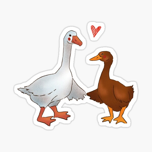 Item preview, Love between goose and duck designed and sold by Princess-Pug.