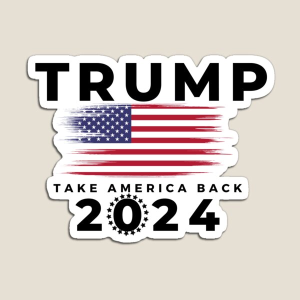 Vista previa del artículo con la obra «trump toma América de vuelta pegatina», diseñado y vendido por NAPAI.