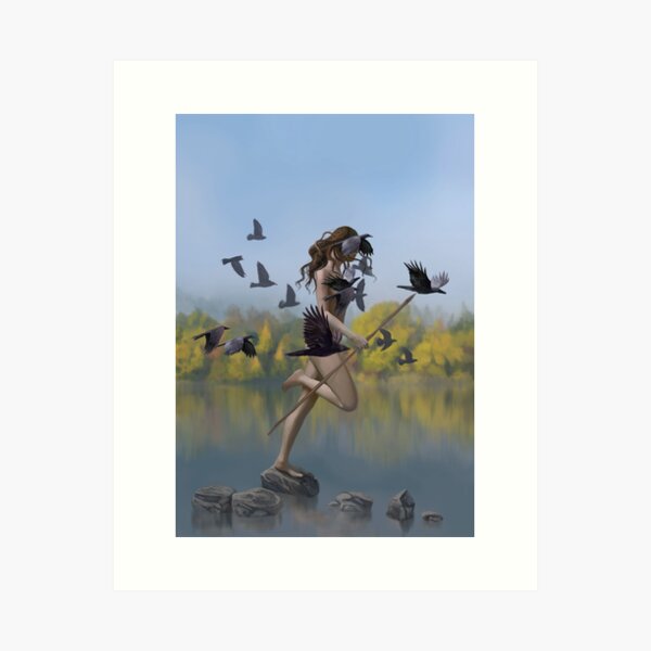 The Girl Who Danced With the Crows Art Print