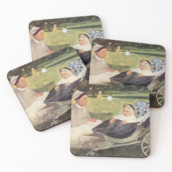 Item preview, A Child With Governess - Edgar Degas - c1870 designed and sold by CrankyOldDude.