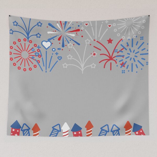 Item preview, Red White And Blue Fireworks Display designed and sold by Mothe3rd.