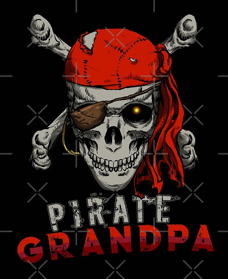 pirate grandpa, pirate shirt, pirate gifts