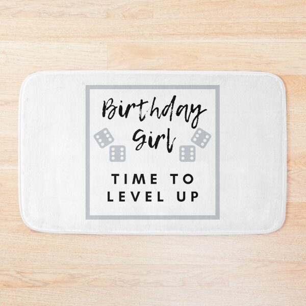 Item preview, Birthday Girl Time to Level up Silver designed and sold by kyds.