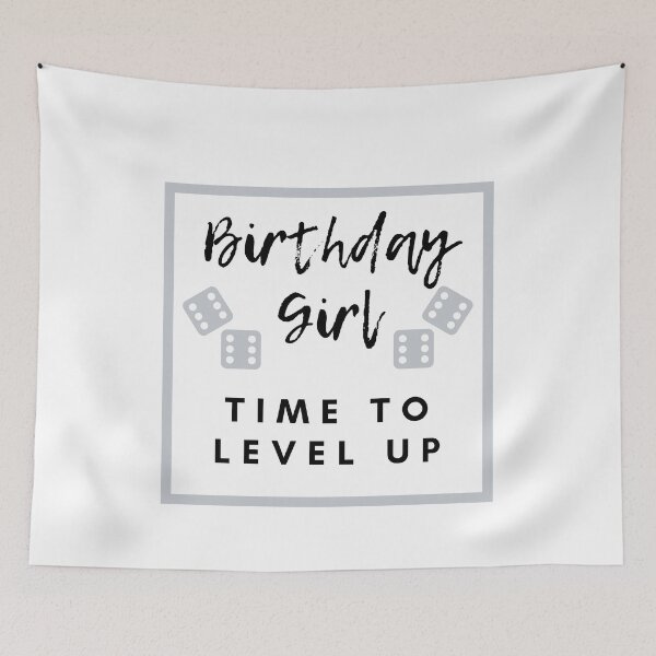 Item preview, Birthday Girl Time to Level up Silver designed and sold by kyds.