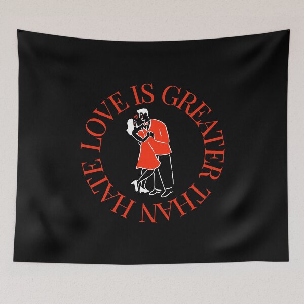 Item preview, LOVE IS GREATER THAN HATE Design designed and sold by LevelUpMerch.