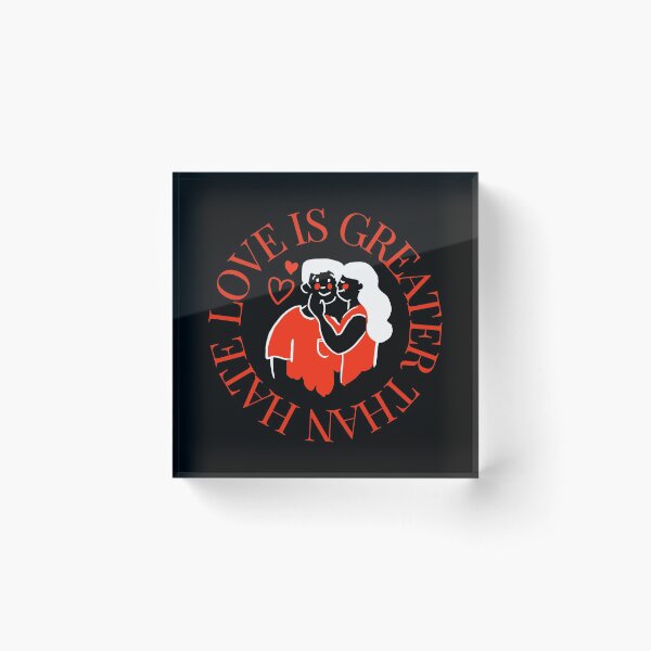 Item preview, LOVE IS GREATER THAN HATE Design designed and sold by LevelUpMerch.