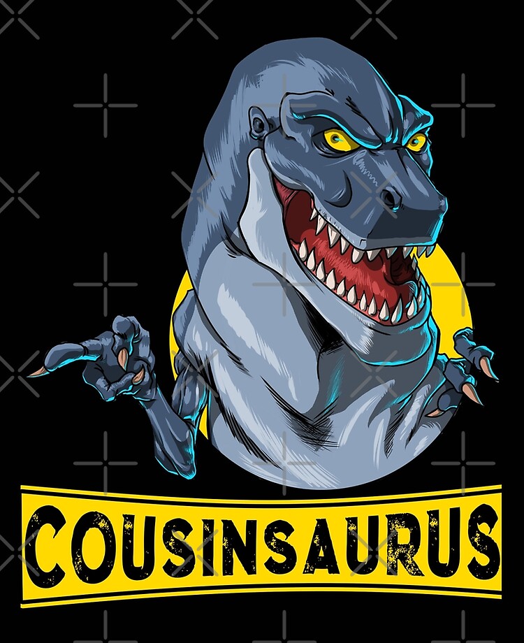 Cousin Saurus Boys T-shirt World's Best Cousin Gift Announcement Dinosaur T-Rex 