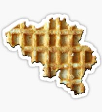 Belgium wafelland Sticker