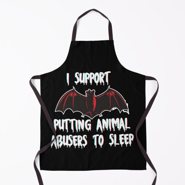 Item preview,  I support putting animal abusers to sleep a bat halloween designed and sold by VeganAnimal.
