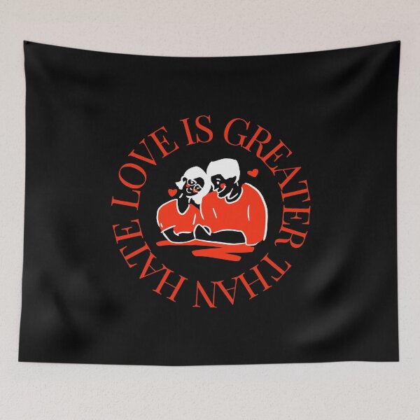 Item preview, LOVE IS GREATER THAN HATE Design designed and sold by LevelUpMerch.
