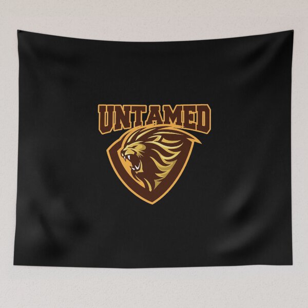 Item preview, Untamed - Cita motivacional de Big Cat Lion designed and sold by PrintPress.