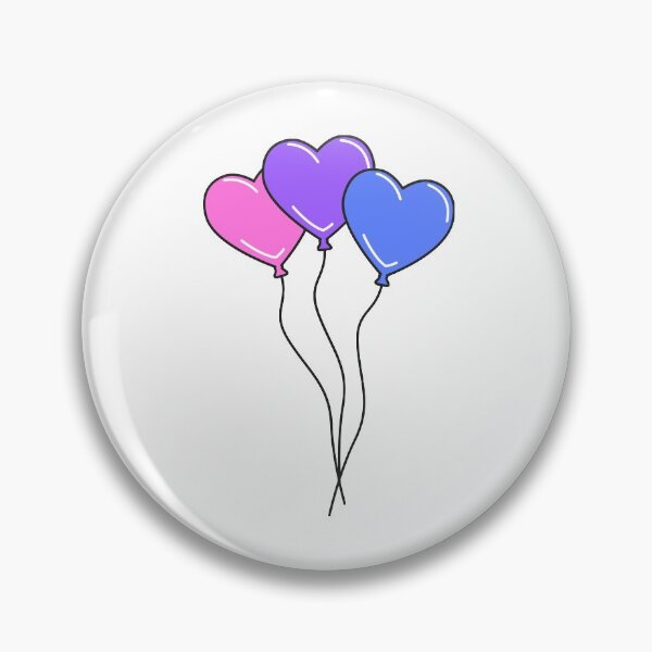 Item preview, Pastel Bisexual Pride Hearts Balloons designed and sold by meicha.