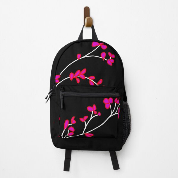 Item preview, Striking spring cherry blossom graphic flower, in black, pink and red designed and sold by Caroline Laursen.