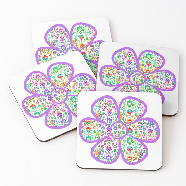 Item preview, Purple Folk Art Flower designed and sold by KrisInStitches.