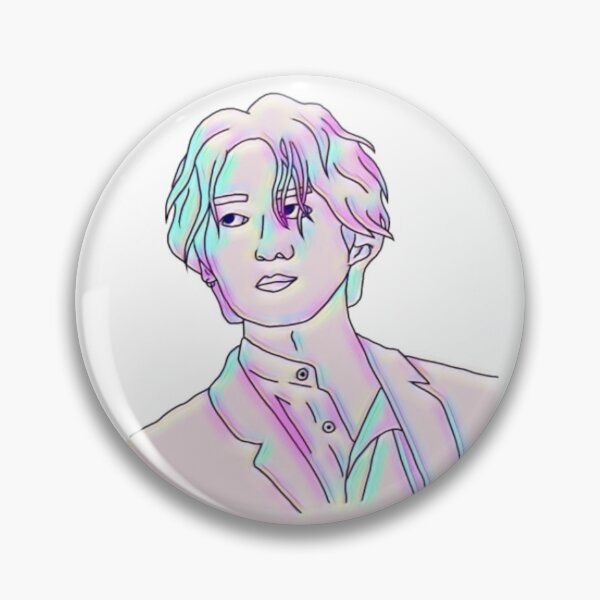 Item preview, Arte lineal de BTS Jungkook designed and sold by JiminJim.