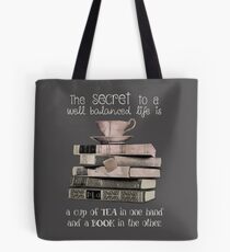 Secret to life is Tea and books Tote Bag