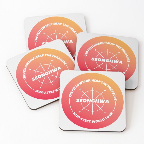 Item preview, ATEEZ "Map the treasure", ATEEZ SeongHwa, ATEEZ album, world tour, round design designed and sold by TheHoodSheep.