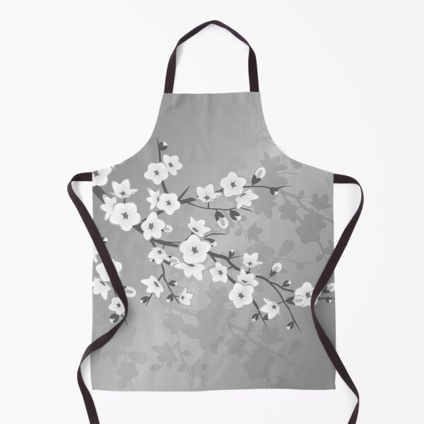 Item preview, Floral Cherry Blossom Elegant Gray designed and sold by Nina Baydur.