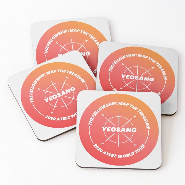 Item preview, ATEEZ "Map the treasure", ATEEZ Yeosang, ATEEZ album, world tour, round design designed and sold by TheHoodSheep.