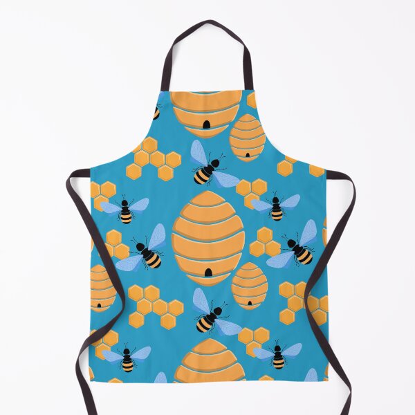 Item preview, Bees, honeycombs and beehive pattern designed and sold by IevaLiART.