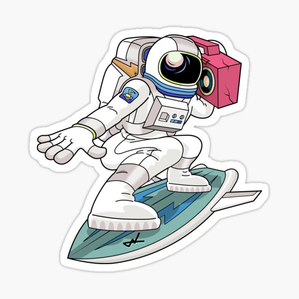Item preview, Surfing Astronaut designed and sold by cintrao.