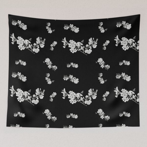 Item preview,  Black And White Plant Artwork Elegant aesthetic flowers and leaves  designed and sold by SerenaMinimal.