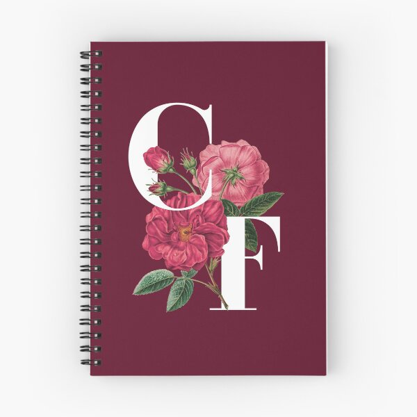 Item preview, C & F Couple’s Initial Letter Floral Typography - C & F for Valentine’s Day designed and sold by ZeeZooo.